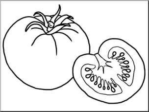 Clip Art: Tomatoes B&W