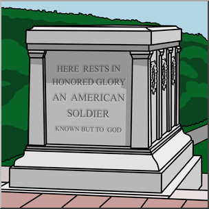 Clip Art: Tomb of the Unknown Soldier Color – Abcteach