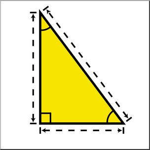 Clip Art: Shapes: Triangle: Right Geometry Color Unlabeled – Abcteach