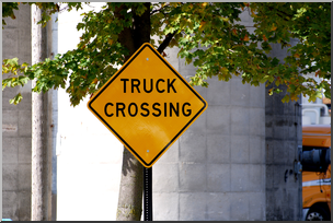 Photo: Truck Crossing Sign 01 HiRes