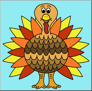 Clip Art: Turkey Color – Abcteach