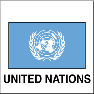 Clip Art: Flags: United Nations Color – Abcteach