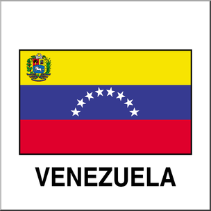 Clip Art: Flags: Venezuela Color