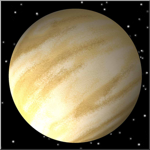 Clip Art: Planets: Venus 3D Color