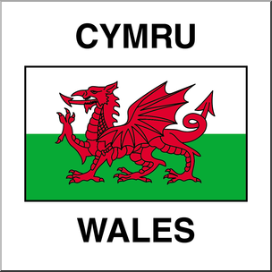 Clip Art: Flags: Wales Color