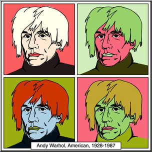 Clip Art: Artists: Andy Warhol Color