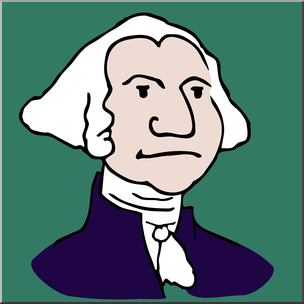 Clip Art: US: President Washington Color – Abcteach