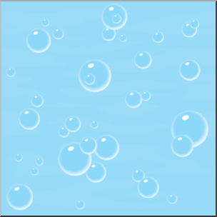 Clip Art: Tile Pattern: Water Bubbles Color Low Resolution