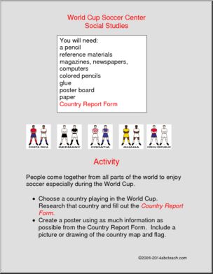 World Cup Soccer Center: Social Studies-Country Report