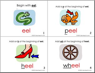 eel Words Booklet (color) (k-1) Words from Words