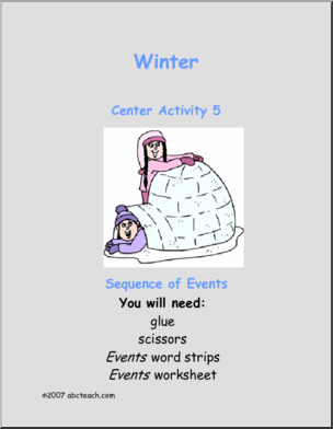 Winter – Story Sequence Learning Center