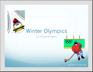 Winter Olympics: Research Template (color)