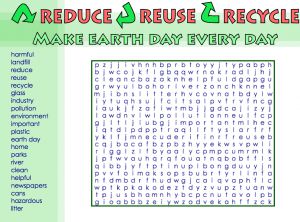 Interactive: Notebook: Word Search–Earth Day