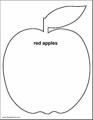 Shapebook: Apple (primary) – Abcteach