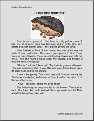 Fiction: Hedgehog Surprise (primary)