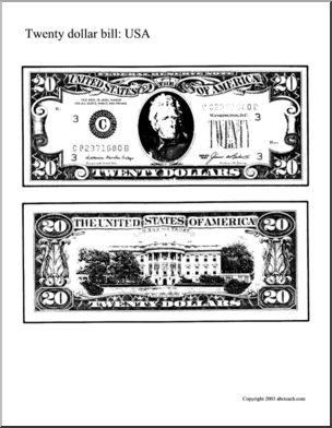 U.S. Money- $20 dollar bill