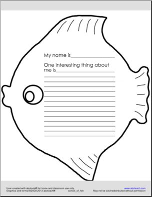 Fish Writing Prompt – elementary