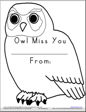 Shapebook: Owl Miss You