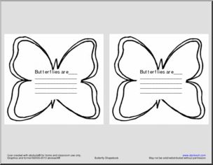 Shapebook: Butterflies (2/page)