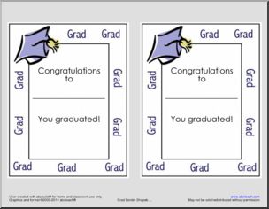 Shapebook: Congratulations Grad!