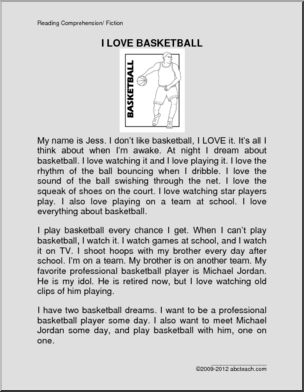 Fiction: I Love Basketball (primary/elem)