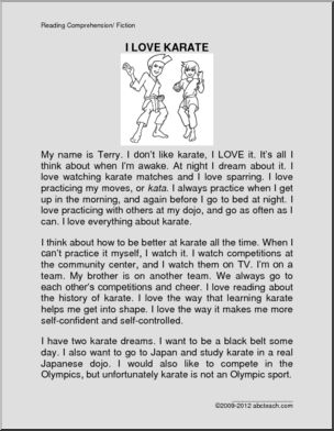 Fiction: I Love Karate (primary)