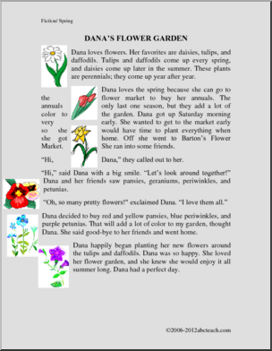 Fiction: Dana’s Flower Garden (elementary)