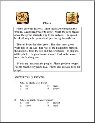 Comprehension: Plants (elem)