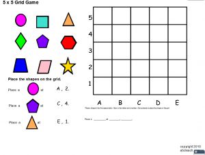 Interactive: Flipchart: Math: Grid 5×5 – Abcteach