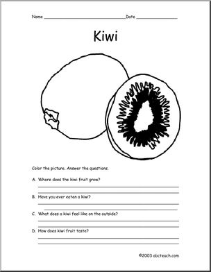 Activity: Kiwi Fruit (pre-school/primary)