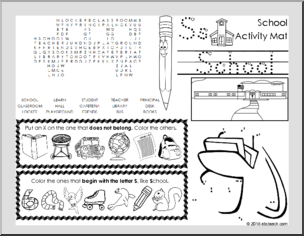 School Activity Mat Set (primary)