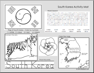 South Korea Activity Mat (primary)