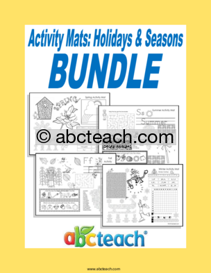 Activity Mats: Holiday & Seasonal Bundle (80 pages)
