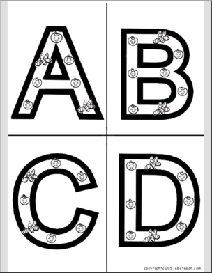Alphabet Letter Patterns: Halloween (A-P)