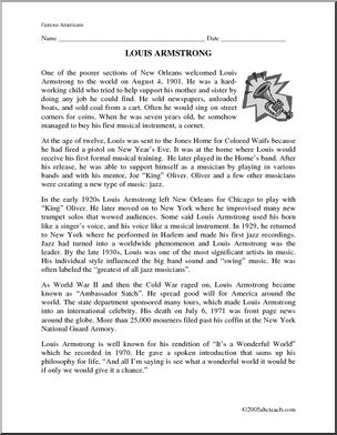 Biography: Louis Armstrong (elem)