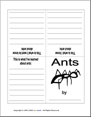 KWL: Ants (booklet, b/w)