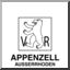 Clip Art: Flags: Appenzell-Ausserrhoden (coloring page)