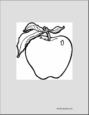 Coloring Page: Apple