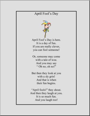 Poem: April Fool’s Day (elementary)