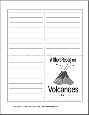Report Form: Volcanoes (b/w)