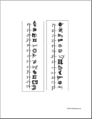 Desk Tape: Manuscript  Aa-Zz  (ZB-Style Font) (b/w)