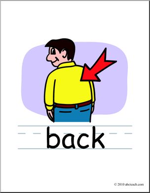 Clip Art: Basic Words: Back Color (poster)