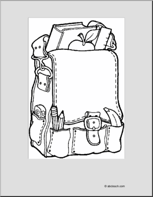 Coloring Page: Back Pack