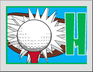 Golf-Themed “Happy Birthday” Banner