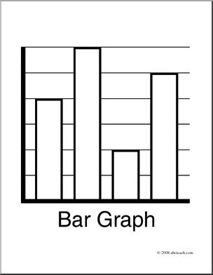 Clip Art: Graphing: Bar Graph (coloring page) – Abcteach