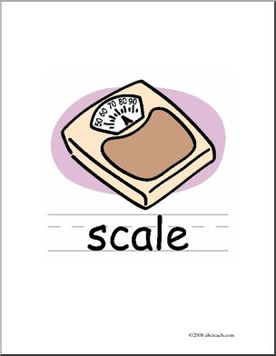 Clip Art: Basic Words: Scale Color (poster)