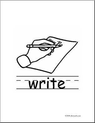 Clip Art: Basic Words: Well Color (poster) – Abcteach