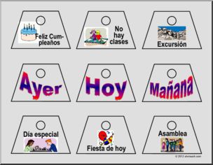 Spanish: Calendario-Event Tags – Small (color)