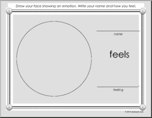 Bulletin Board: Feelings Faces Theme