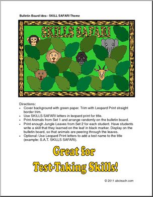 Bulletin Board: Skills Safari Set (color)